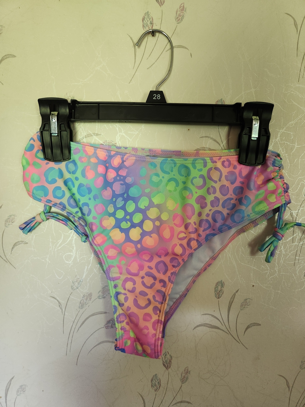 Rainbow Leopard Print Bikini Bottoms